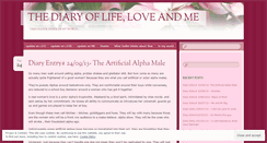 Desktop Screenshot of diaryoflifeloveandme.wordpress.com