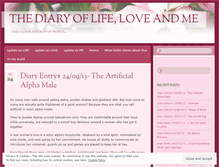 Tablet Screenshot of diaryoflifeloveandme.wordpress.com