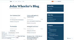 Desktop Screenshot of johnwheelerdotcom.wordpress.com