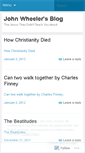 Mobile Screenshot of johnwheelerdotcom.wordpress.com