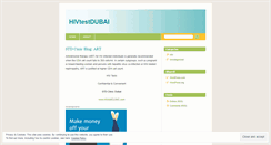 Desktop Screenshot of hivtestdubai.wordpress.com