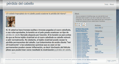 Desktop Screenshot of infocaidadelcabello.wordpress.com