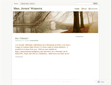 Tablet Screenshot of jonesvalhalla.wordpress.com