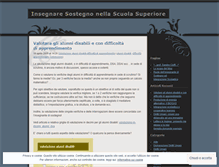 Tablet Screenshot of integrazionescolastica.wordpress.com