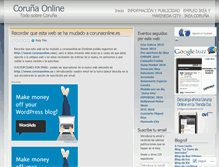 Tablet Screenshot of corunaonline.wordpress.com