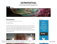 Tablet Screenshot of extratextual.wordpress.com