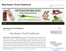Tablet Screenshot of obatkankertiroidtradisionalampuh.wordpress.com