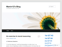 Tablet Screenshot of mamin12.wordpress.com