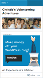 Mobile Screenshot of christiesvolunteeringadventures.wordpress.com