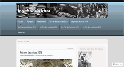 Desktop Screenshot of clubdeslectrices.wordpress.com