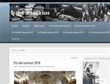 Tablet Screenshot of clubdeslectrices.wordpress.com