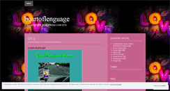 Desktop Screenshot of heartoflenguage.wordpress.com