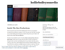 Tablet Screenshot of holliebaileyasmedia.wordpress.com