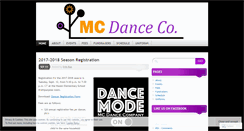 Desktop Screenshot of mcdancecompany.wordpress.com