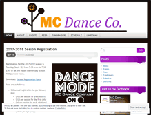 Tablet Screenshot of mcdancecompany.wordpress.com