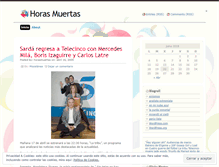 Tablet Screenshot of horasmuertas.wordpress.com