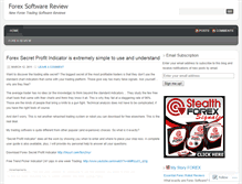 Tablet Screenshot of forexsoftreviews.wordpress.com