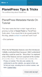 Mobile Screenshot of planetpresstips.wordpress.com