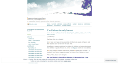 Desktop Screenshot of harvestmagazine.wordpress.com