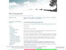 Tablet Screenshot of harvestmagazine.wordpress.com