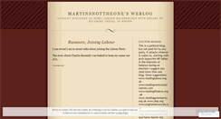 Desktop Screenshot of martinsnottheone.wordpress.com