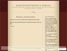 Tablet Screenshot of martinsnottheone.wordpress.com