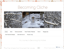 Tablet Screenshot of becomingcliche.wordpress.com