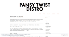 Desktop Screenshot of pansytwistdistro.wordpress.com