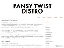 Tablet Screenshot of pansytwistdistro.wordpress.com