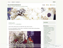 Tablet Screenshot of bloomingdesign.wordpress.com