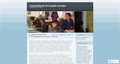 Desktop Screenshot of descentralizacioneducativa.wordpress.com