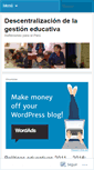 Mobile Screenshot of descentralizacioneducativa.wordpress.com