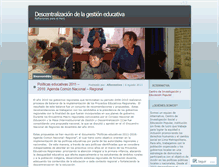 Tablet Screenshot of descentralizacioneducativa.wordpress.com