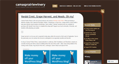 Desktop Screenshot of camasprairiewinery.wordpress.com