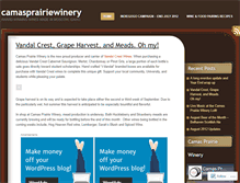 Tablet Screenshot of camasprairiewinery.wordpress.com