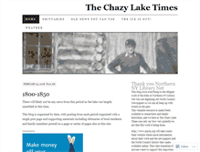Tablet Screenshot of chazylaketimes.wordpress.com