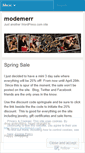 Mobile Screenshot of modemerr.wordpress.com