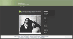 Desktop Screenshot of bluesreview.wordpress.com
