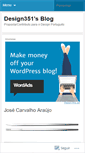 Mobile Screenshot of design351.wordpress.com