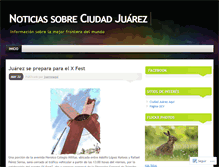 Tablet Screenshot of ciudadjuarezaqui.wordpress.com