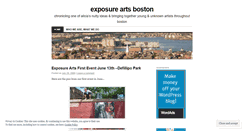 Desktop Screenshot of exposureartsboston.wordpress.com