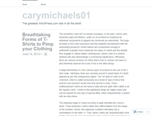 Tablet Screenshot of carymichaels01.wordpress.com