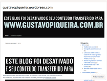 Tablet Screenshot of gustavopiqueira.wordpress.com