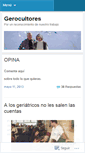 Mobile Screenshot of gerocultores.wordpress.com