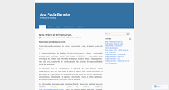 Desktop Screenshot of anapaulabarreto.wordpress.com