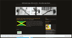 Desktop Screenshot of faithhunteryoga.wordpress.com