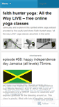 Mobile Screenshot of faithhunteryoga.wordpress.com