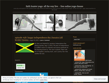 Tablet Screenshot of faithhunteryoga.wordpress.com
