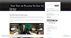 Desktop Screenshot of dubaieating.wordpress.com