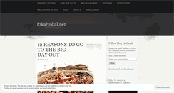 Desktop Screenshot of fokalvocal.wordpress.com